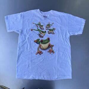 80s Mike Spencer National Wildlife Jumping Frog T-shirt Single Stitch Youth L